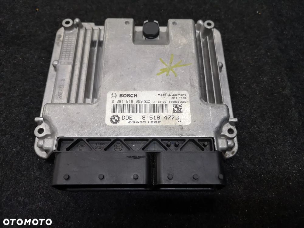 ZESTAW KOMPUTER STEROWNIK SILNIKA DDE 8518477 BMW 5 F10 F11 X3 F25 2.0d N47D20C 184koni 520d 0281018609 PILOT CAS 4 - 8