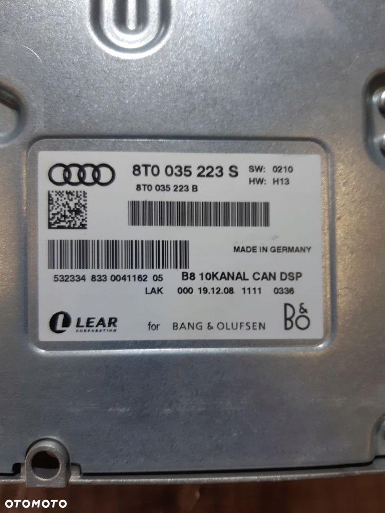 AUDI A4 B8 A5 8T WZMACNIACZ BANG OLUFSEN 8T0035223S - 4