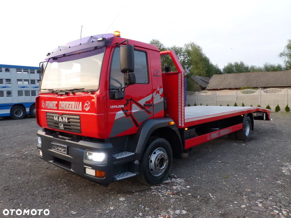 MAN LE 15.220 POMOC DROGOWA / AUTOLAWETA / SPECJALNY / DMC 15 T / ŁAD. 9000 KG / BLOKADA MOSTU - 8