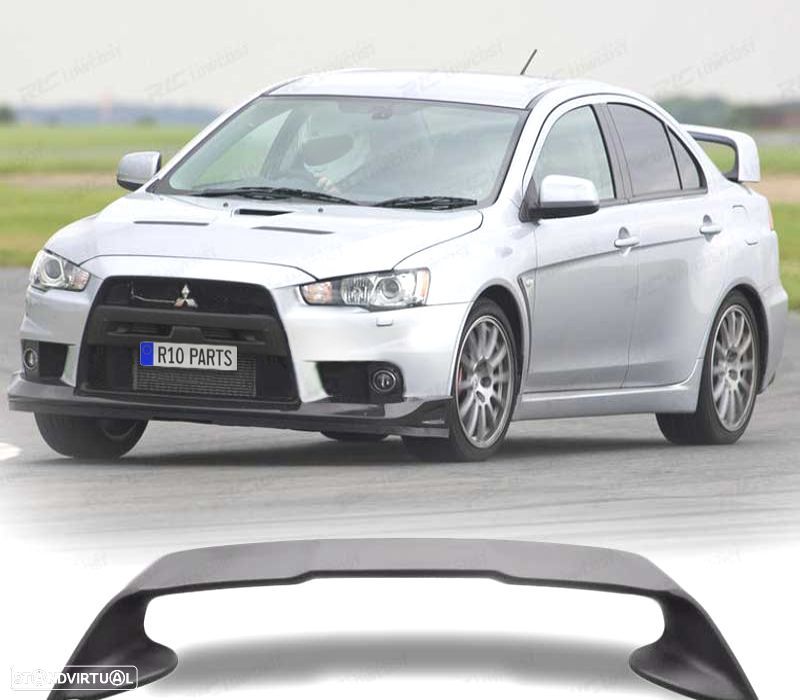 AILERON SPOILER MITSUBISHI LANCER MK8 SEDAN 07-15 LOOK EVO ABS - 2