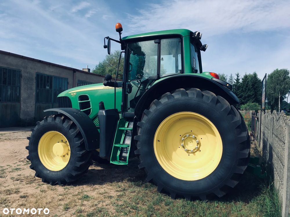 John Deere 7430 Premium Nowe opony Video Pneumatyka - 5