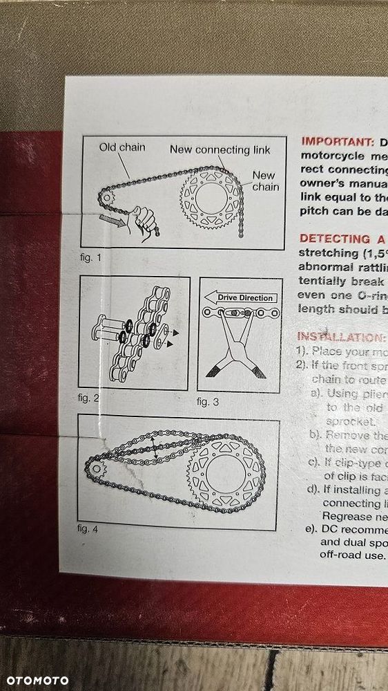 Zestaw napędowy Dyna Chain łańcuch DC520MX0 zębatki 15/43 Kawasaki KLX 650 - 8