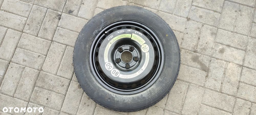 KOŁO DOJAZDOWE MERCEDES 2044000302 W202 5x112 3.5Jx16 CALI 1 SZTUKA - 1