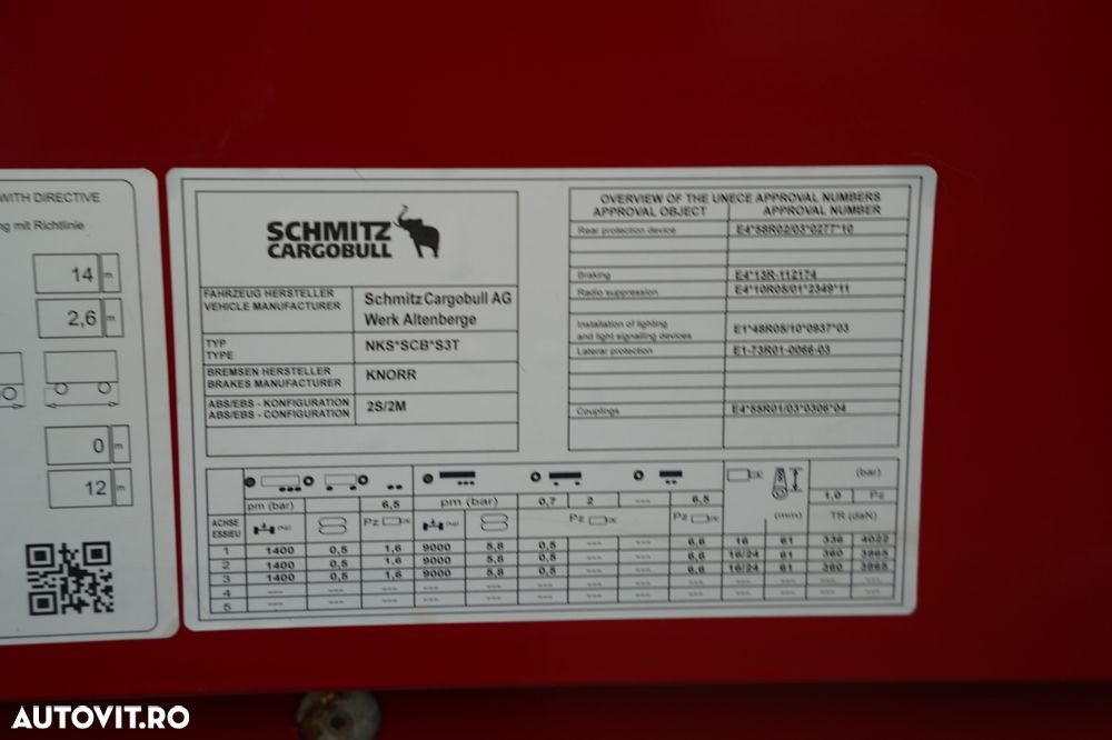 Schmitz Cargobull CORTINĂ / STANDARD / - 29