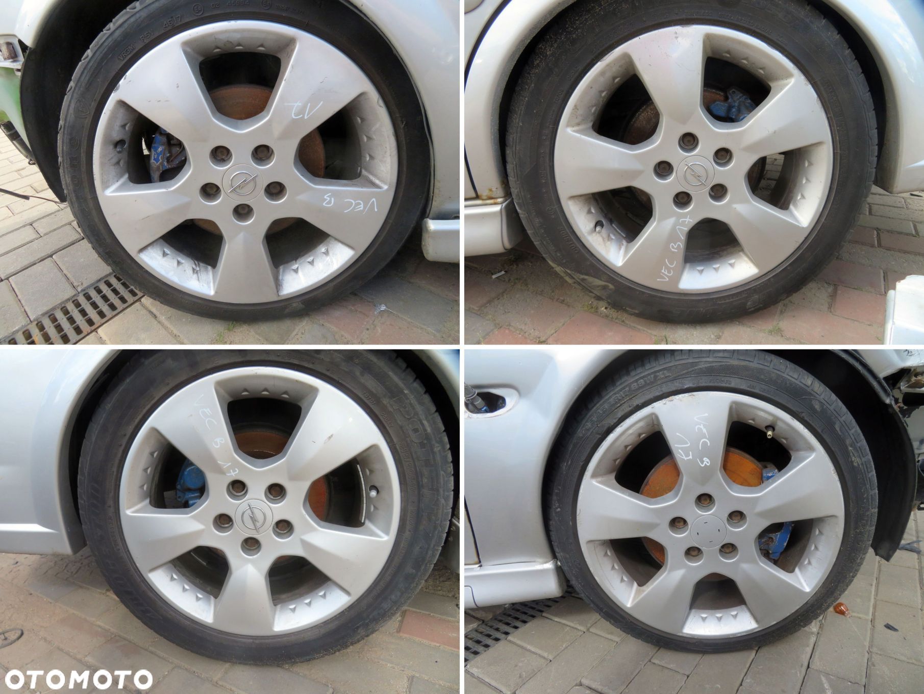KOŁA FELGI ALUFELGI VECTRA B LIFT 7J 17 5X110 17 5x110 7J 17 5X110 OPEL 1999-2002 - 1
