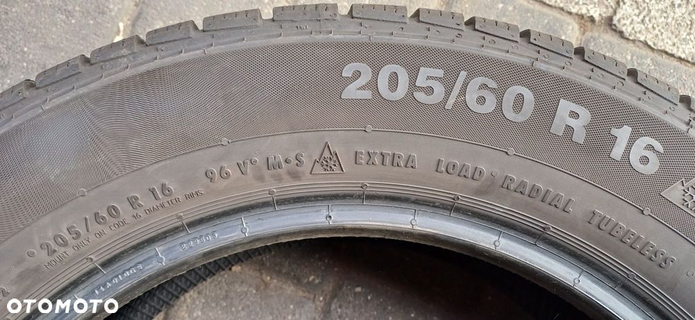 CONTINENTAL 205/60R16 96V , pojedyńcza opona zimowa. - 5