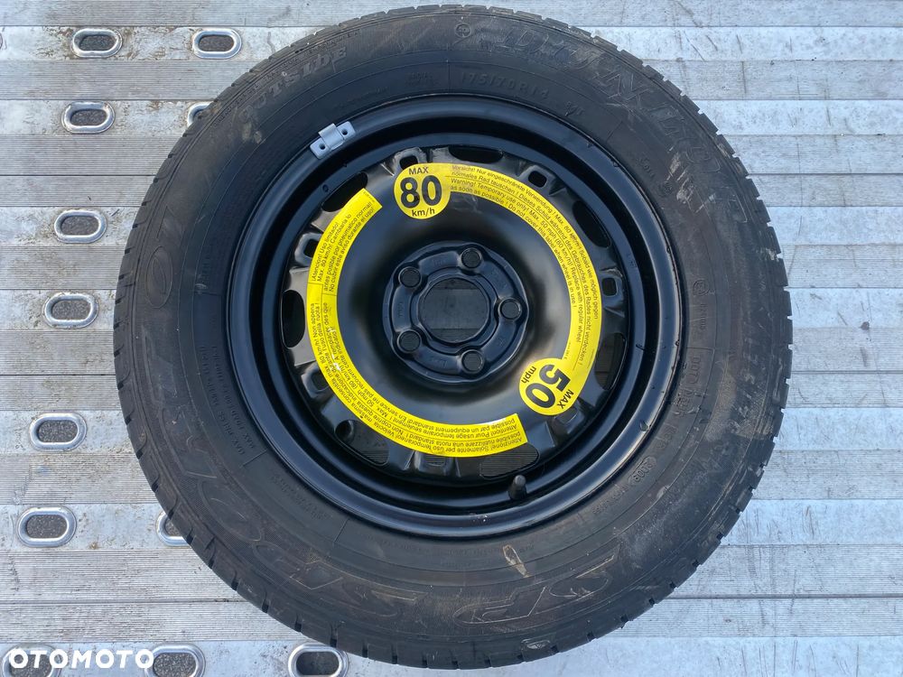 KOŁO ZAPASOWE ZAPAS DOJAZDÓWKA VW 5x100 175/70R14 DUNLOP - 1