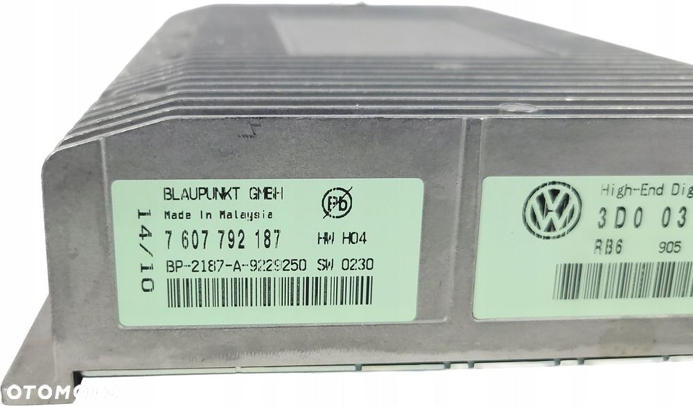 VW PHAETON II LIFT WZMACNIACZ AUDIO DYNAUDIO 3D0035466B - 7