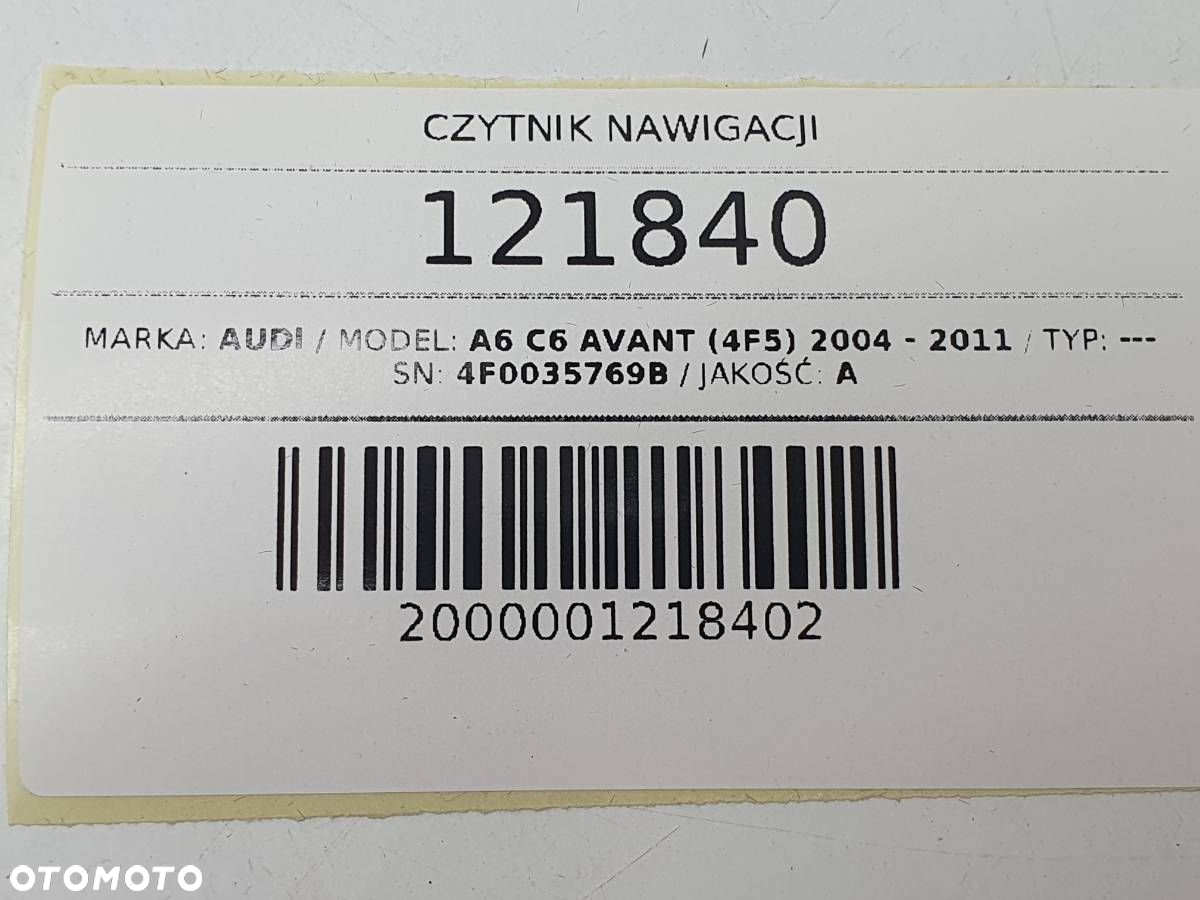 CZYTNIK NAWIGACJI NAVI AUDI A6 C6 4F0035769B - 6