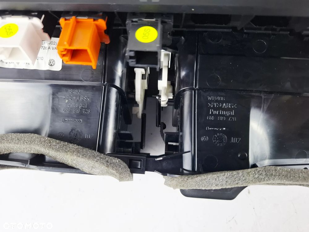 Kratka Nawiewu Wentylacji Środkowa Czarna Chrom VW Polo 6R 6RF819728 - 7