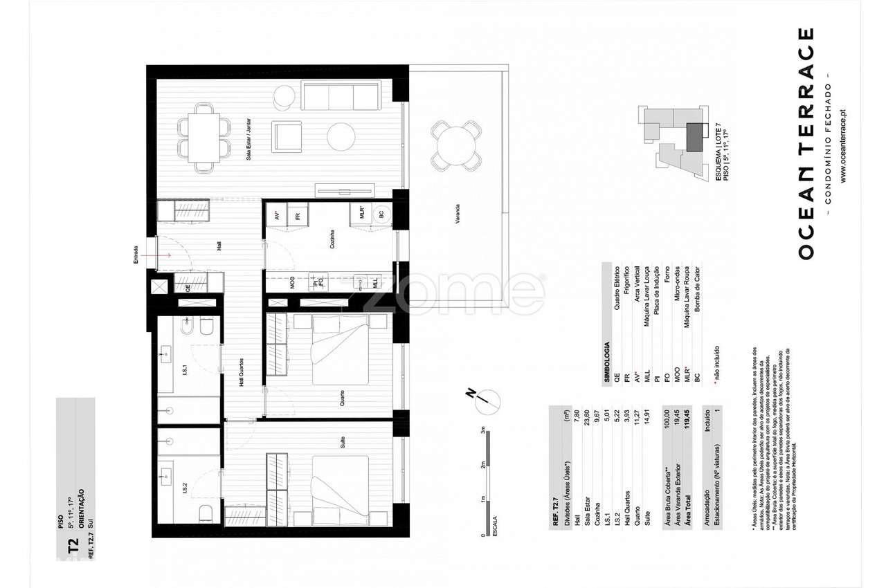 Apartamento T2 Leça da Palmeira - Ocean Terrace - Grande imagem: 4/51