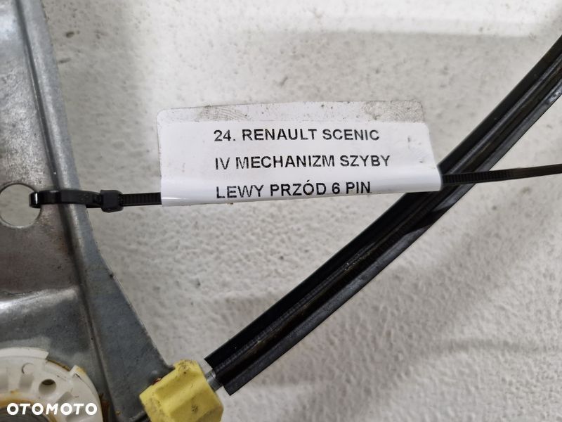 renault scenic iv 4 podnośnik szyby lewy przód 6 pin - 4