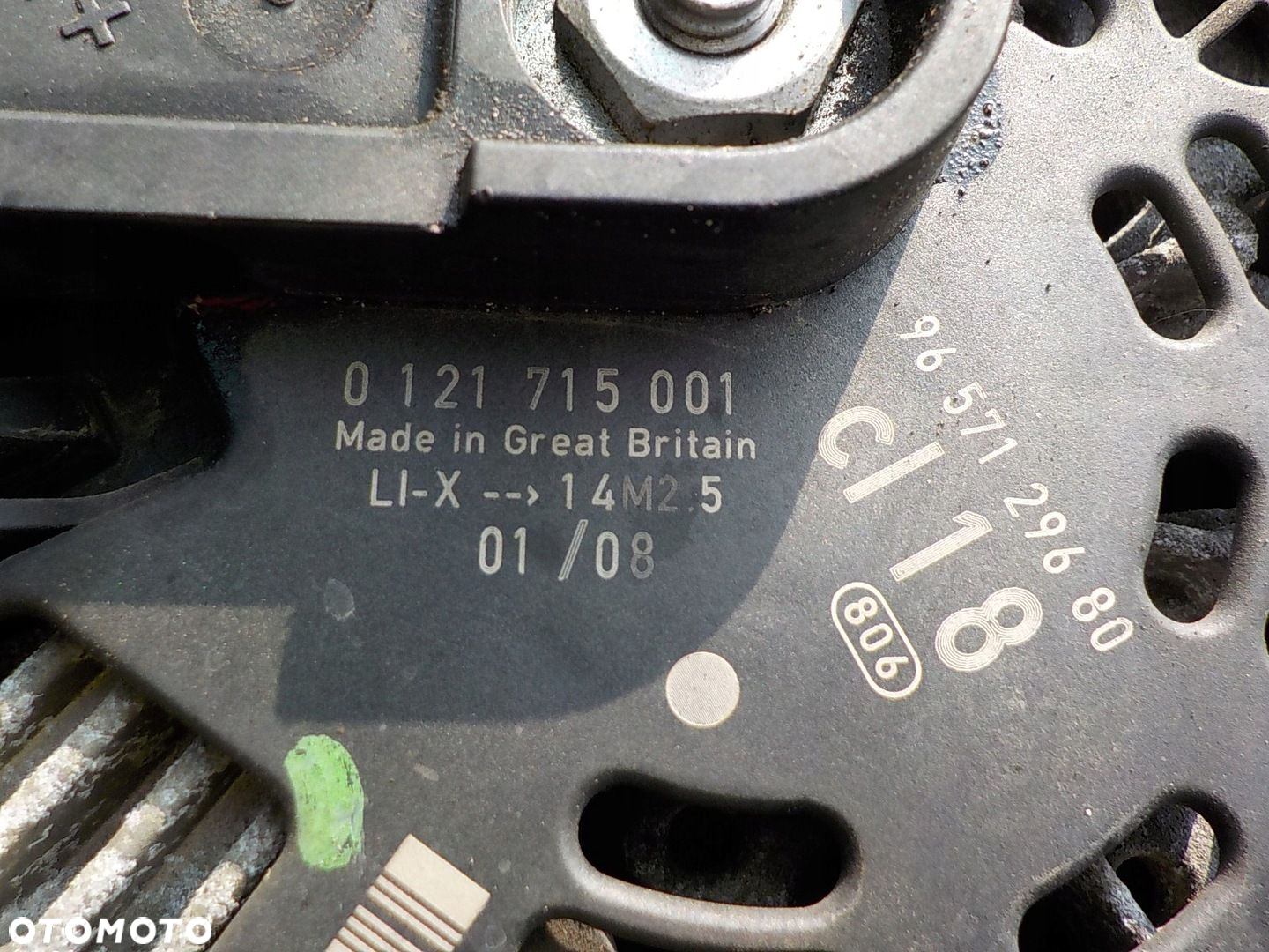 CITROEN C5 PEUGEOT 407 2.7 V6 HDI ALTERNATOR 0121715001 9657129680 - 2
