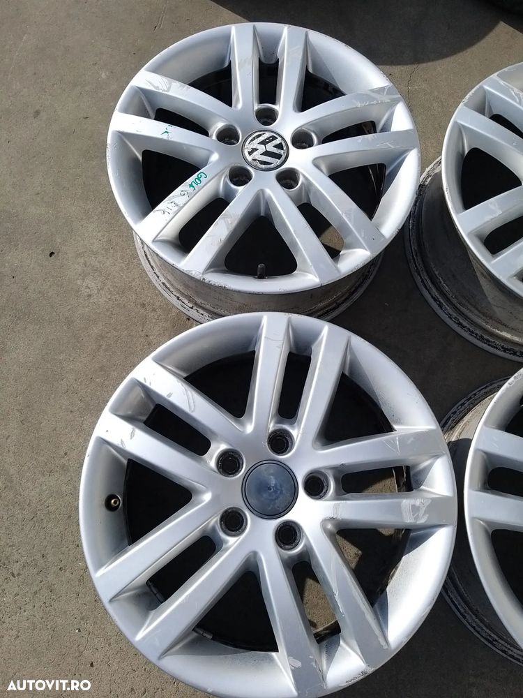 Set jante aliaj r16 vw golf 6 5k 5k0601025e - 2