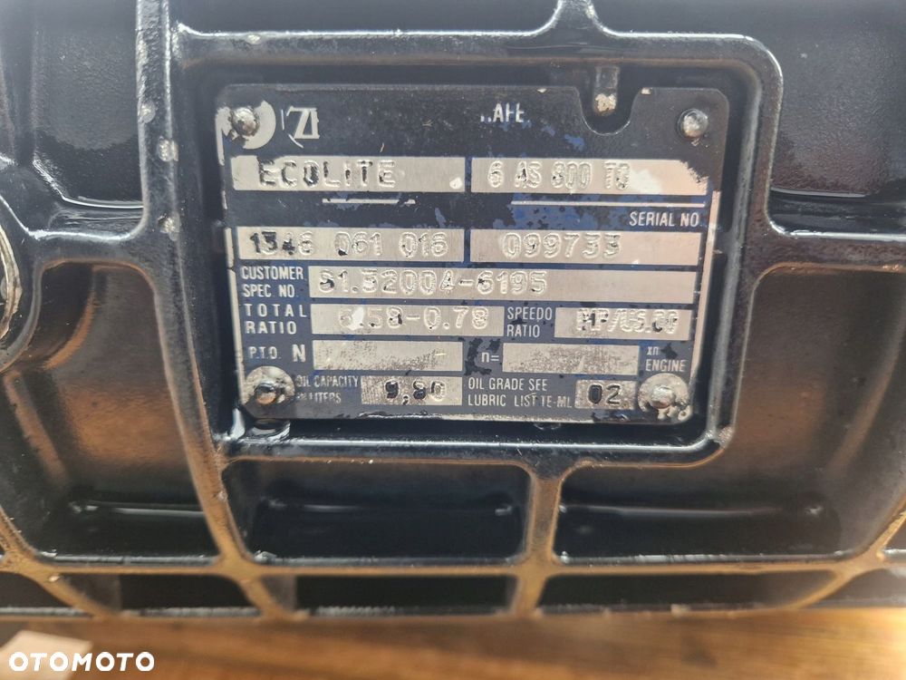Skrzynia Biegów MAN TGL 6AS800TO 6AS800 TO  PowerPack ZF Ecolite 12.180 E5 - 2
