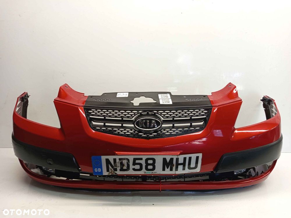 } ZDERZAK PRZÓD PRZEDNI DO KIA RIO II 2 R1 BORDO BORDOWY HALOGENY - 1