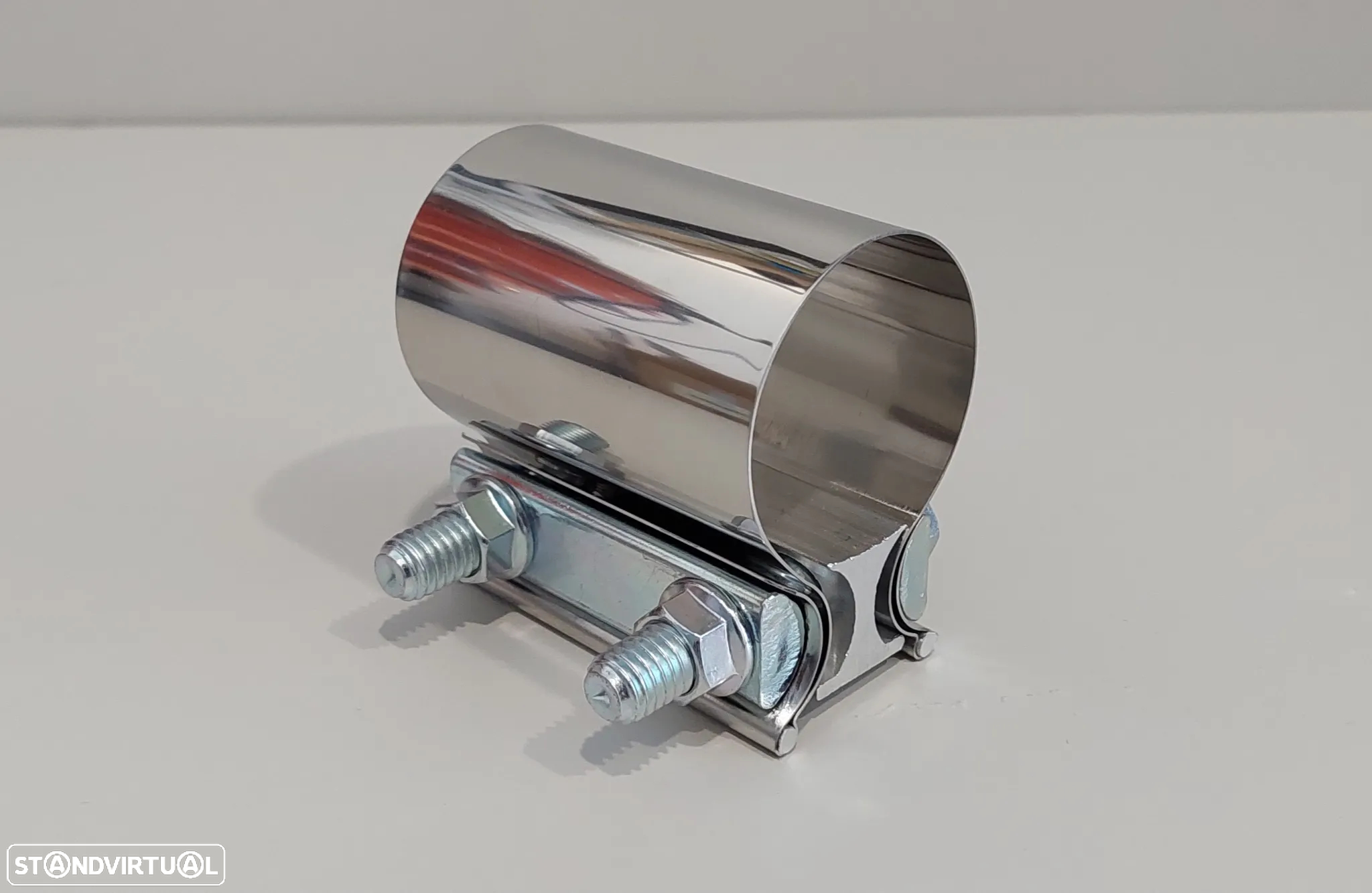 57mm - Braçadeira Inox União Tubo Escapes Universal - 3