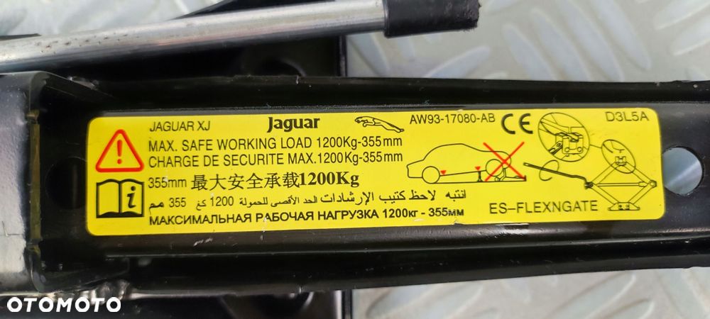 AW93-17080-AB lewarek podnośnik samochodowy JAGUAR XJ X351 LONG - 3