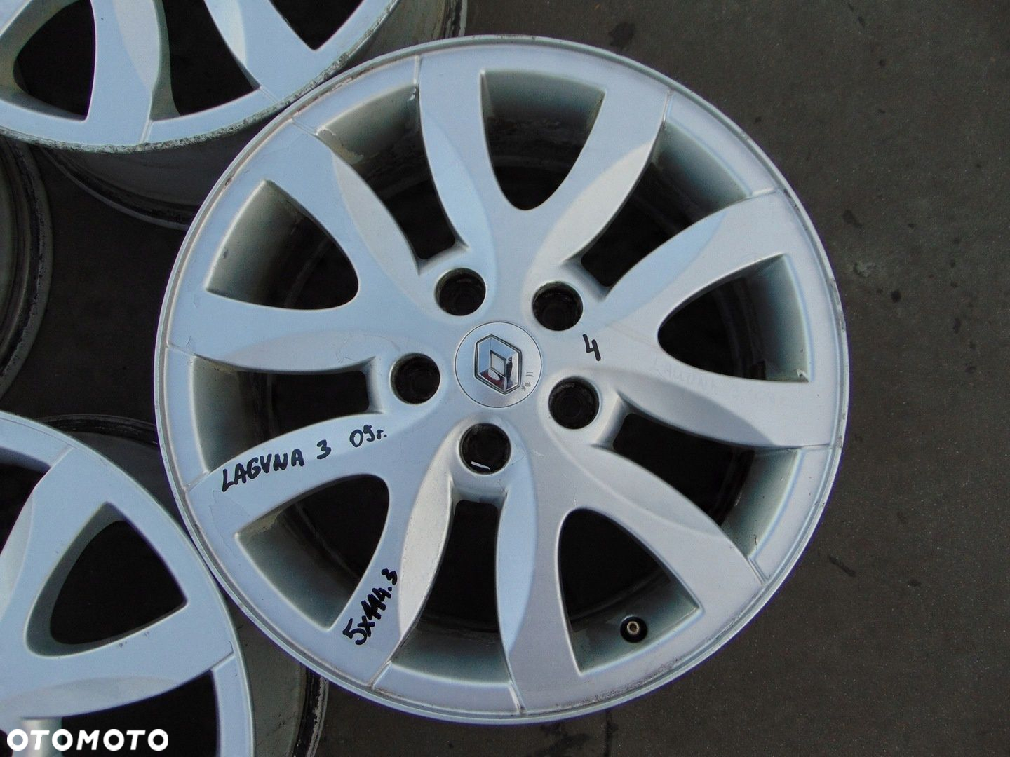 RENAULT LAGUNA 3 III MEGANE III FELGI ALUMINIOWE 17 5x114.3 7J ET47 - 11