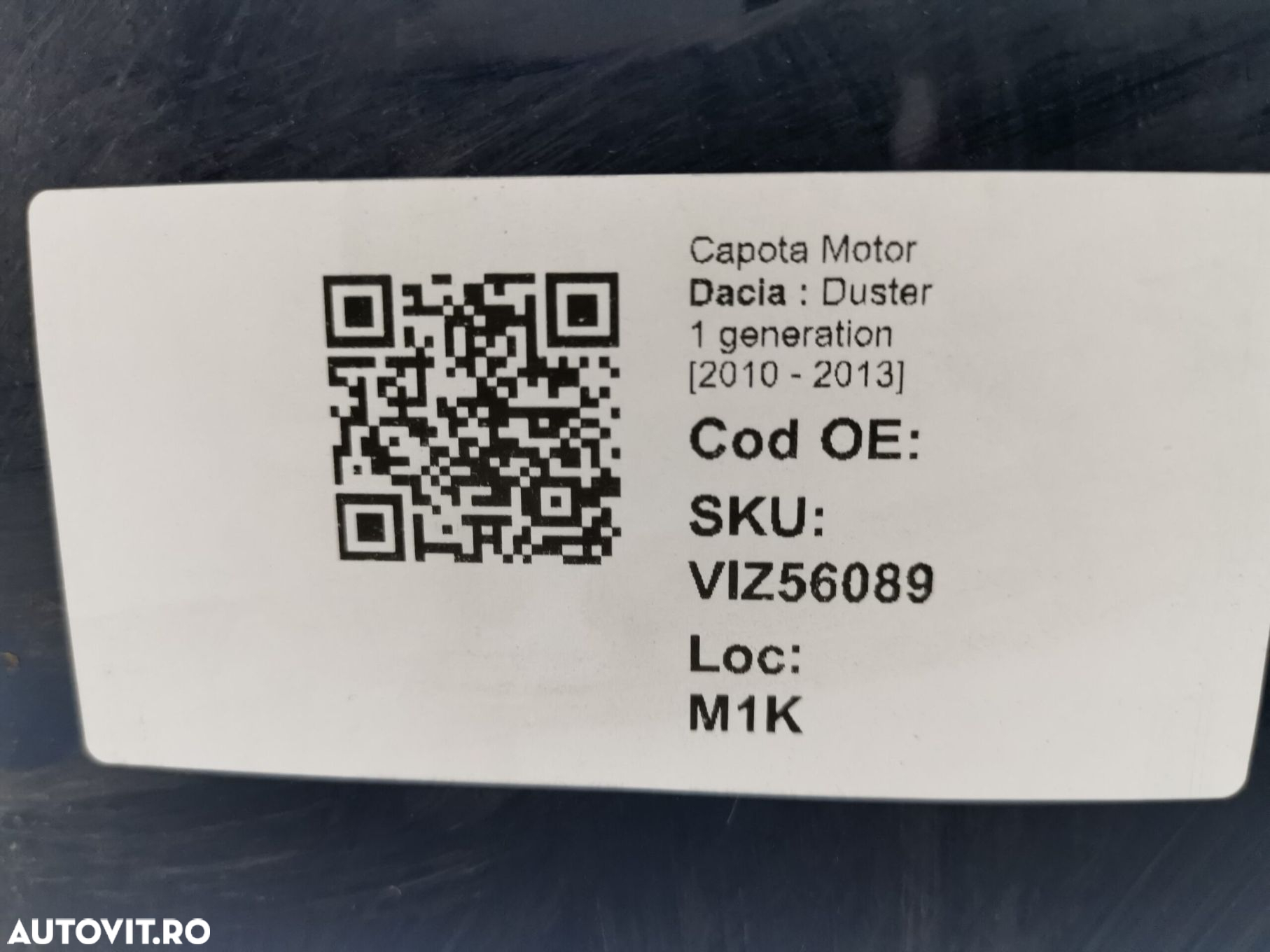 Capota Motor Dacia  Duster 1 generation [2010 - 2013] 2014 2015 2016 O - 8