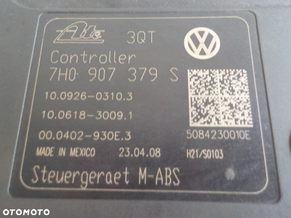 VW T5 MODUŁ POMPA ABS 7H0614117A 7H0907379S - 3
