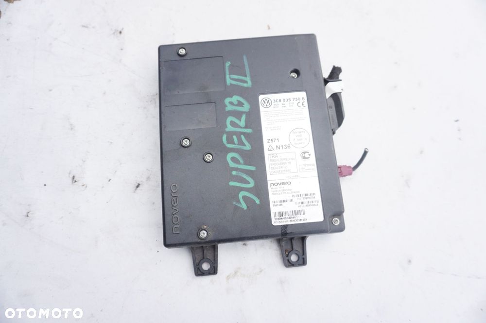 MODUŁ STEROWNIK BLUETOOTH 3C8035730B VOLKSWAGEN AUDI SEAT SKODA - 1