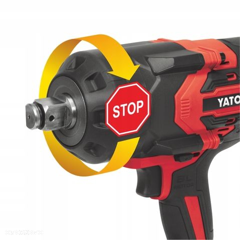 YATO KLUCZ UDAROWY BEZSZCZOTKOWY 18V 3/4 2400NM ŚRUBY M18 - M36  6Ah - 2