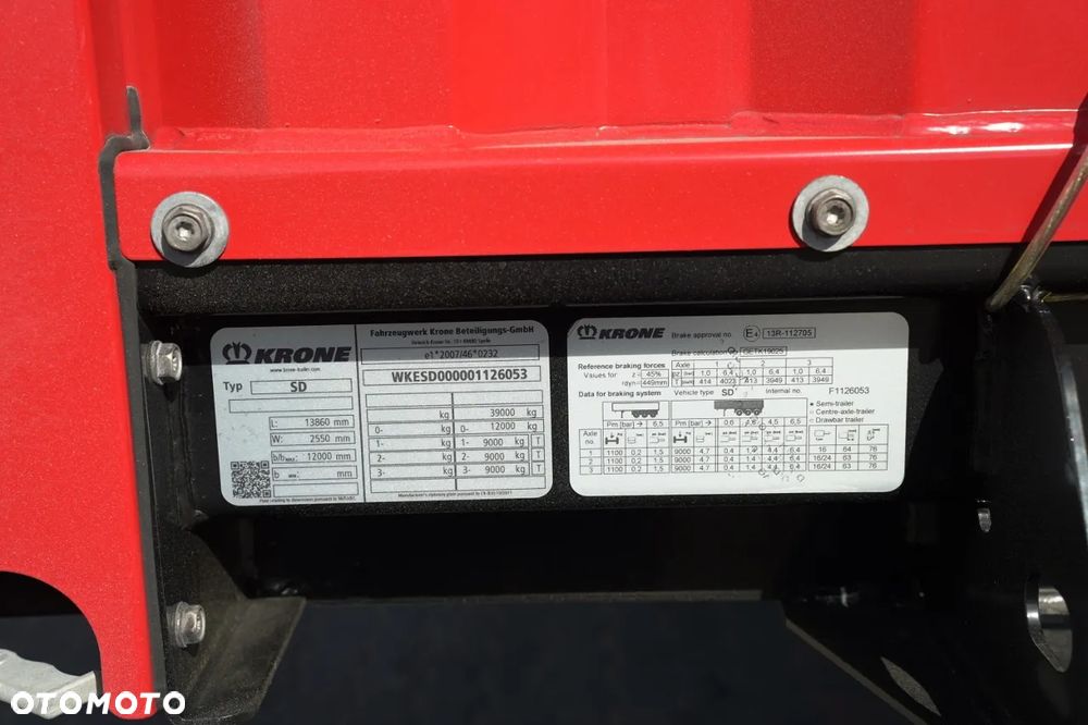 Krone FIRANKA MEGA / BOGATE WYPOSAŻENIE / MAŁO UŻYWANA / 130 tys.km. / OS PODNOSZONA / ALUFELGI / - 30