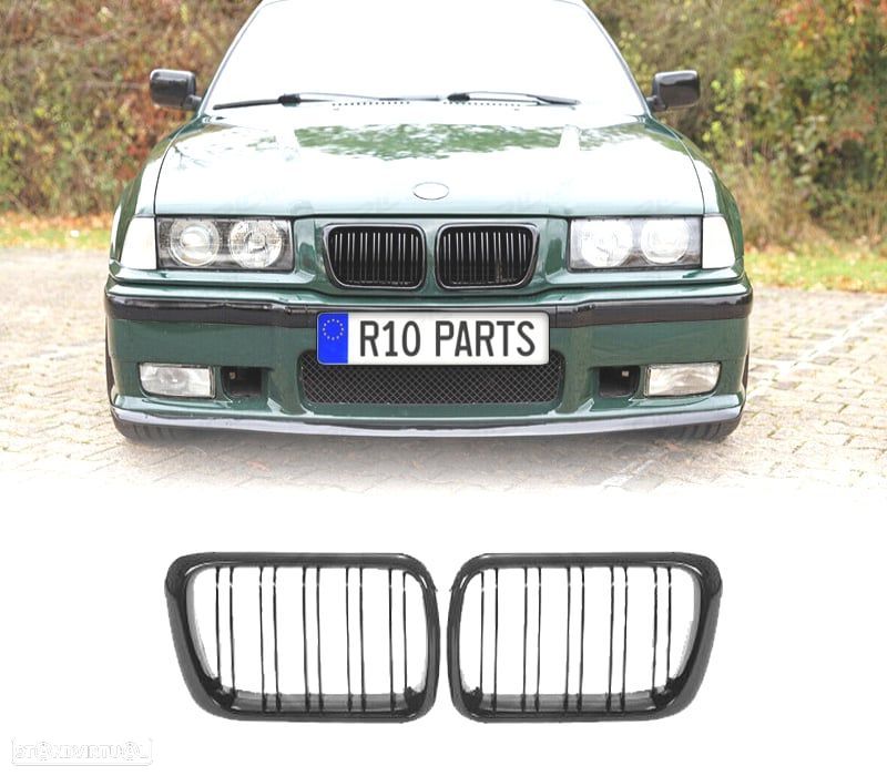 GRELHAS BMW E36 96-99 PRETO BRILHANTE - 1