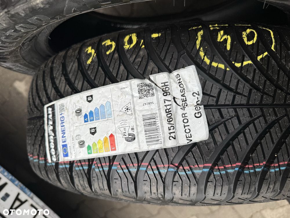Nowe opony wielosezonowe całoroczne 215/60/17 Goodyear 2 sztuki 2022r - 5