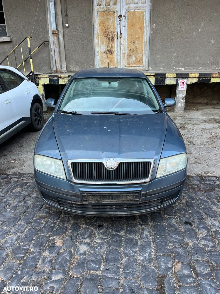Dezmembrez Skoda Octavia 2 2007 1,9 TDI cod motor BJB 45.000km gri albastru - 2