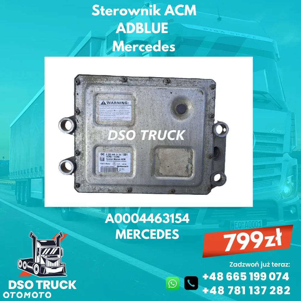 Sterownik ACM adblue A0004463154 Mercedes MP ACTROS AXOR ATEGO - 1