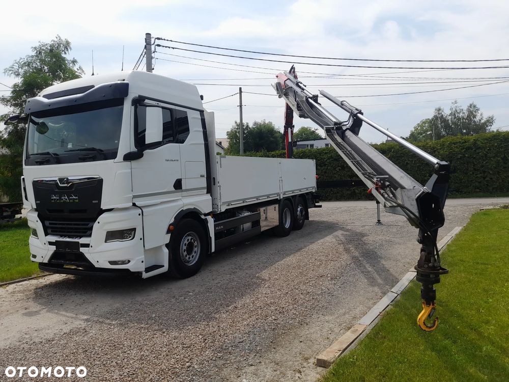 MAN TGX 26.470 6x2-4  OŚ PODWIESZANA - SKRĘTNA, HDS Dzwig Żuraw Fassi F235 + 5/6 funkcja chwytak/rotator + RADIO!!! Skrzynia 660x250cm - 1