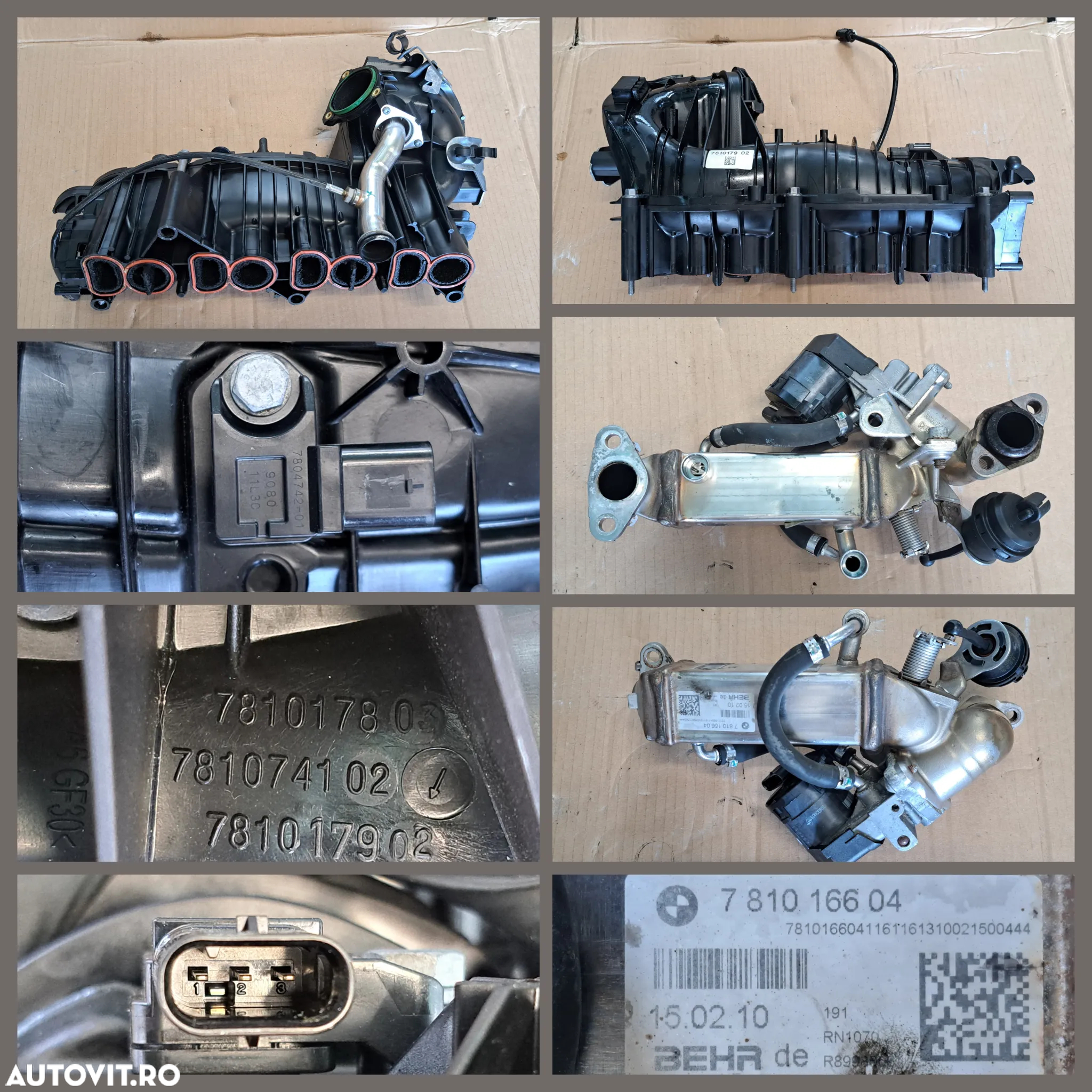 Anexe motor N47 Bmw 318d E90 LCI 2010 injector rampa injectoare pompa inalta presiune turbina actuator turbo alternator electromotor kit ambreiaj compresor clima galerie admisie EGR bmw 143cp 116cp - 8