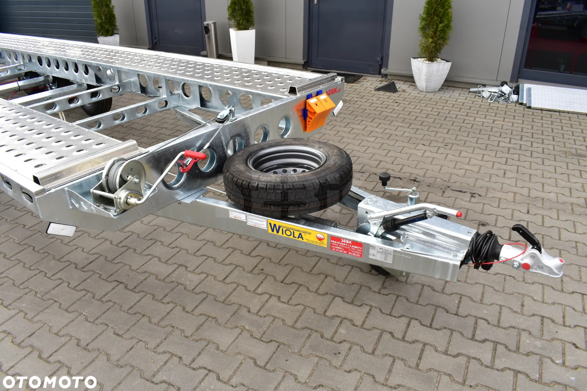 Wiola SUPER LEKKA LAWETA NA DWA AUTA DMC. 3500 KG. - 5