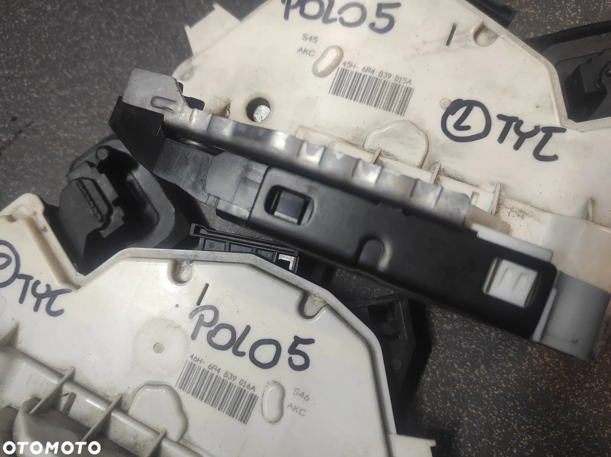 ZAMEK DRZWI TYŁ TYLNY LEWY PRAWY VW POLO 5 6R4839016A 6R4839015A WYSYŁKA !!!! - 3