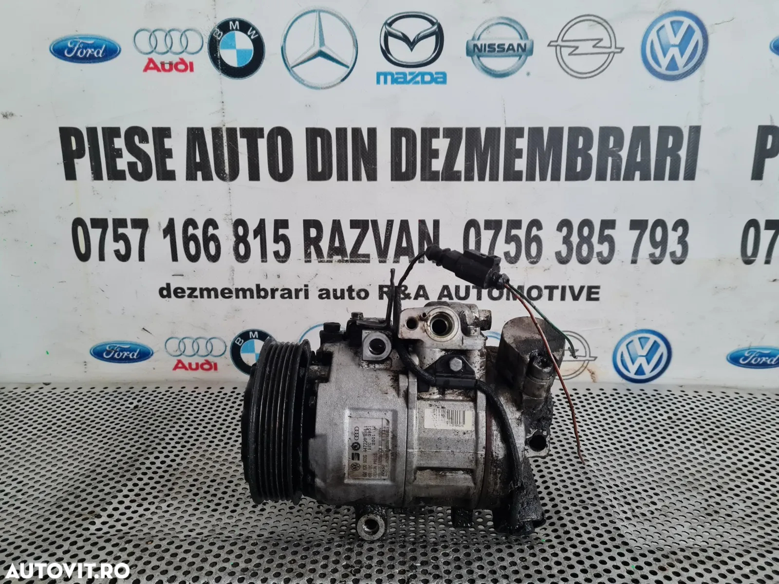 Compresor Clima Aer Conditionat AC Skoda Fabia 2 Roomster Praktik Seat Ibiza Vw Polo 6R An 2008-200 - 9