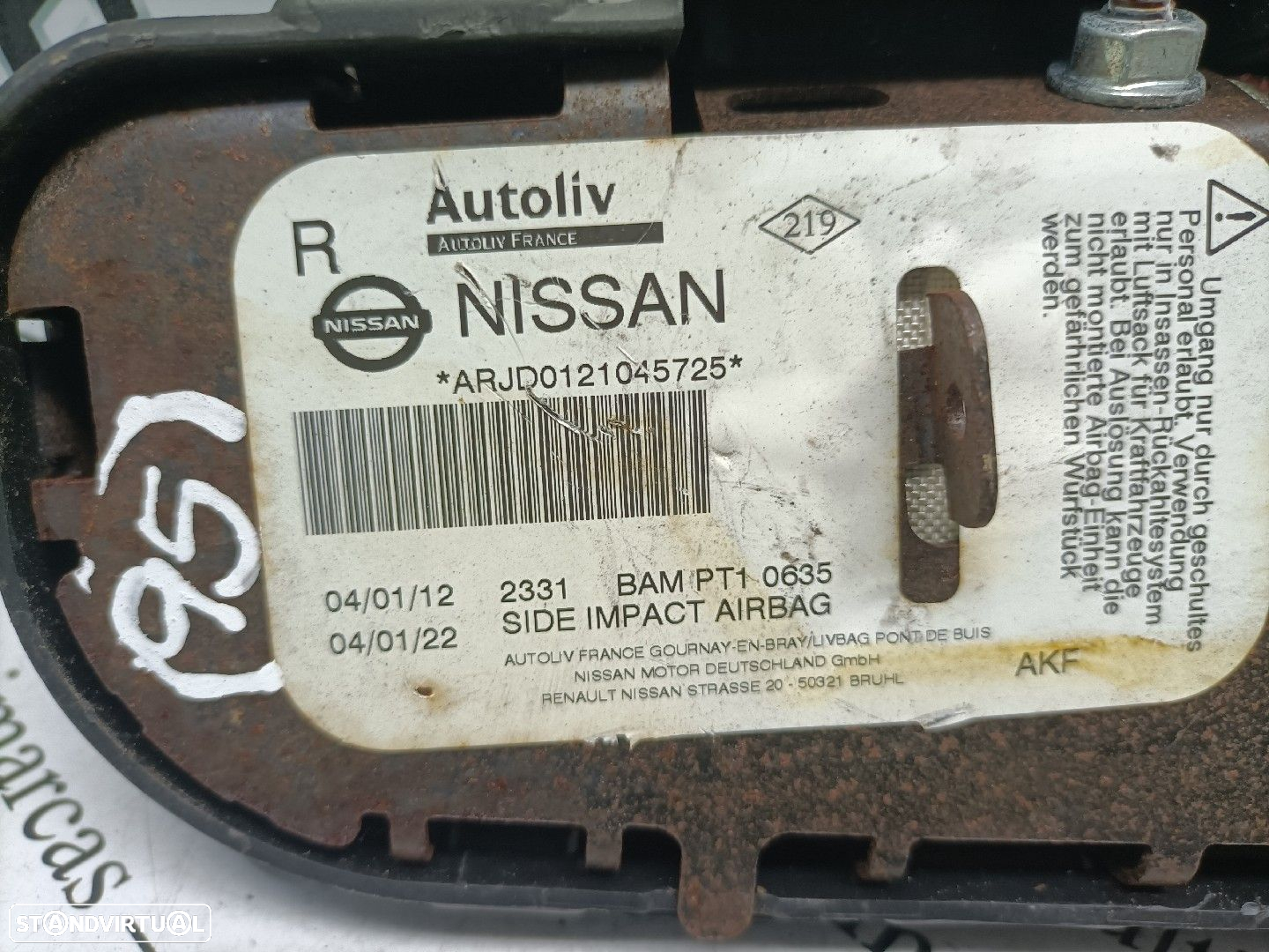 Airbag Banco  Nissan Qashqai / Qashqai +2 I (J10, Nj10, Jj10e) - 3