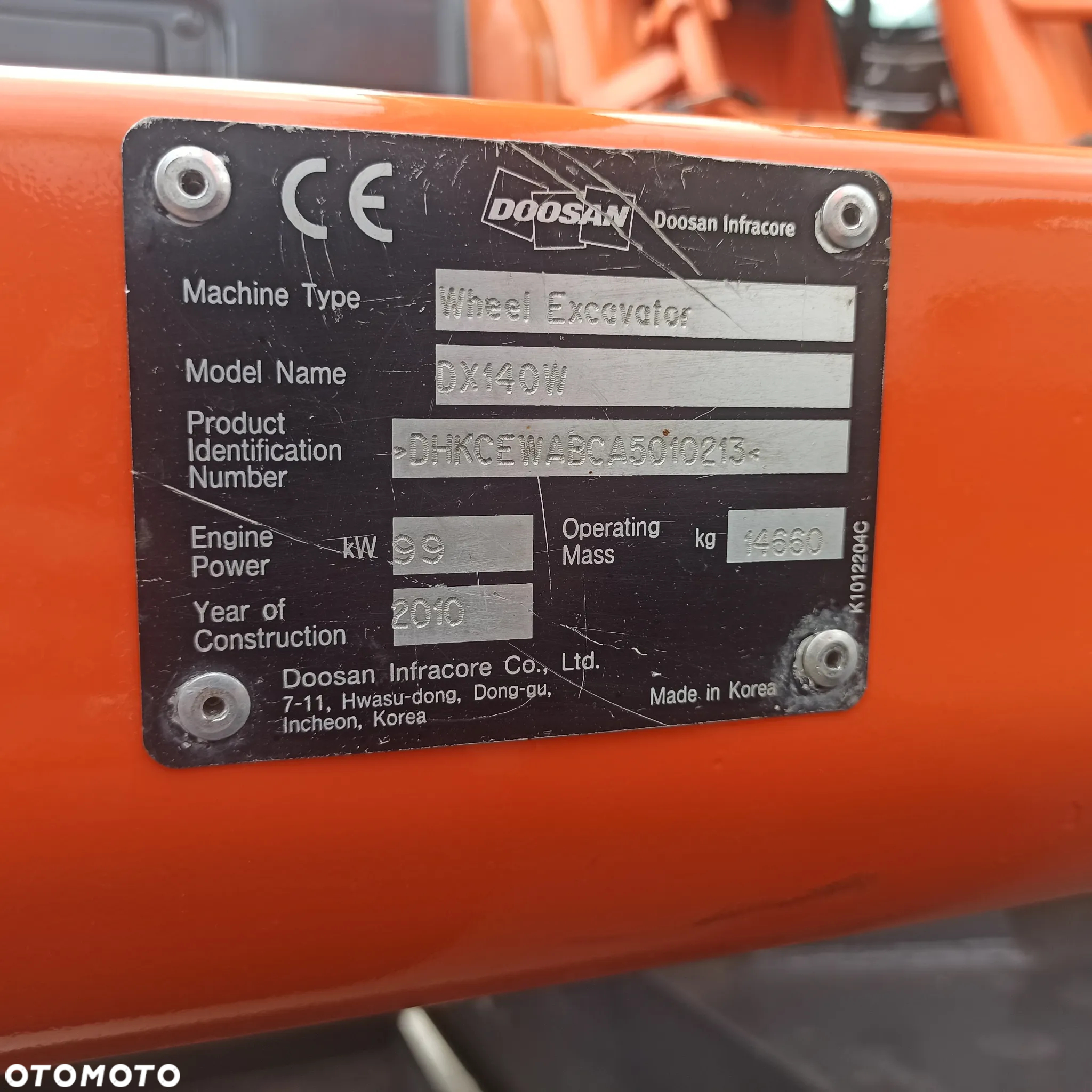 Doosan DX 140 W - 36