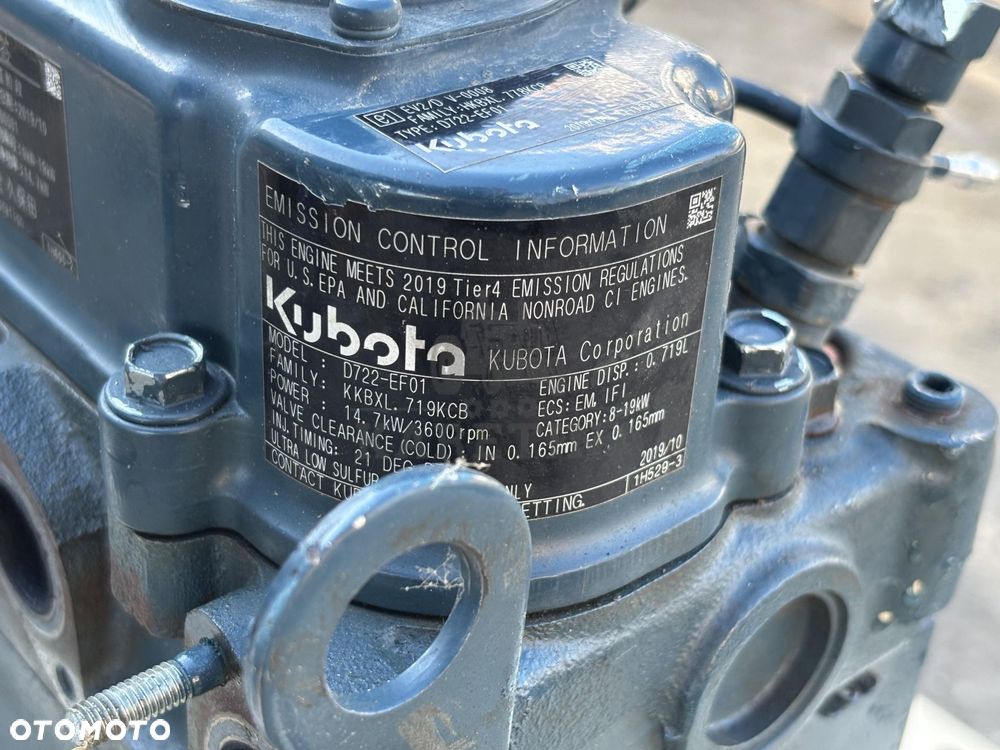 Kubota D722 D722-EF01 Silnik Słupek Pokrywa Blok Głowica Miska Tłok Klawiatura CZĘŚCI - 12