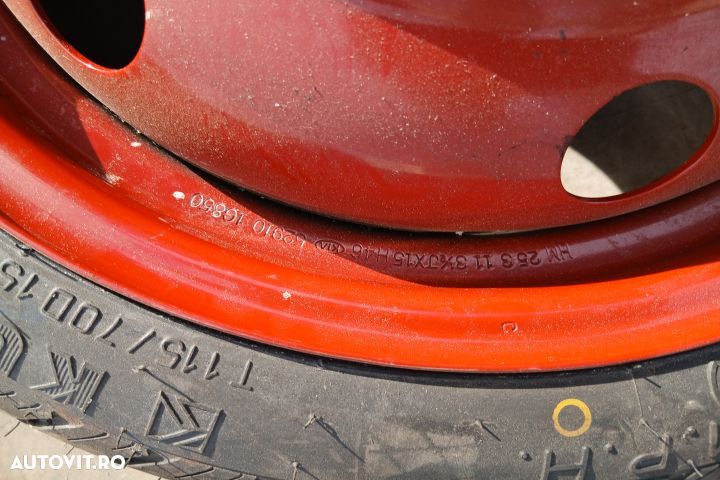 Roata de rezerva slim R15 52910-1G850 31/2JX15H46 115/70 R15 52910-1G - 4