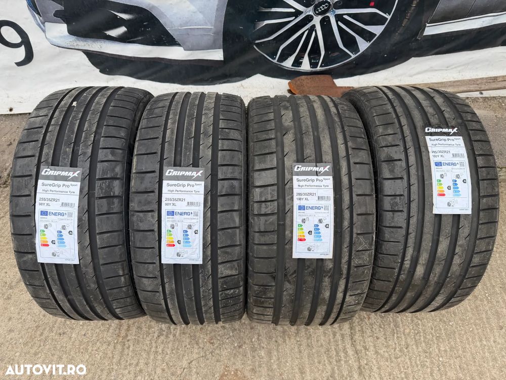 4 anvelope vara 255-35-21 si 285-30-21 gripmax Mercedes S class W223 porsche Panamera cauciucuri Mercedes w223 porsche panamera - 1