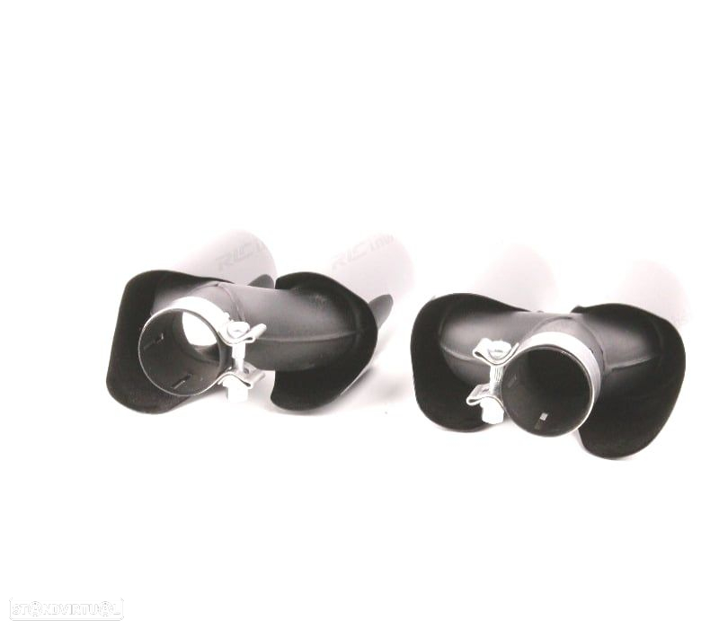 PONTEIRAS DE ESCAPE PARA PORSCHE MACAN 95B 14-17 LOOK GTS PRETO - 2