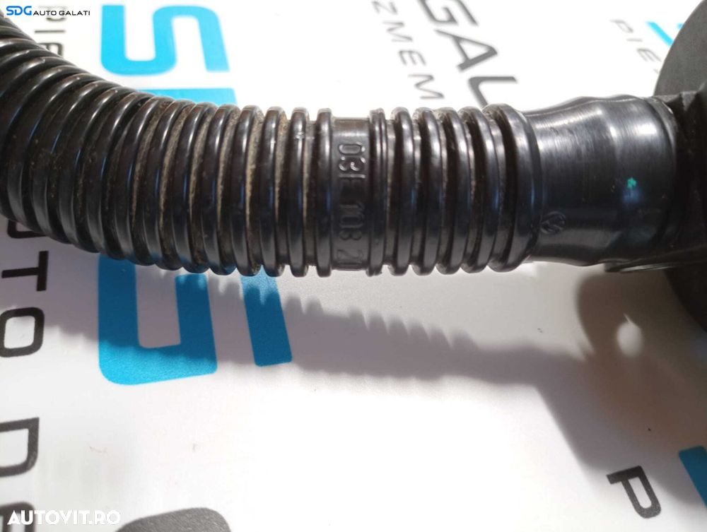 Furtun Conducta Racord Carter Epurator Gaze Aer Skoda Fabia 1 1.2 B 2000 - 2007 Cod 03E103201C, 03E103765C [2826] - 2