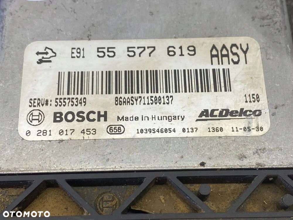 KOMPUTER STEROWNIK MODUŁ SILNIKA OPEL ASTRA H 1.7 CDTI 55577619 - 11