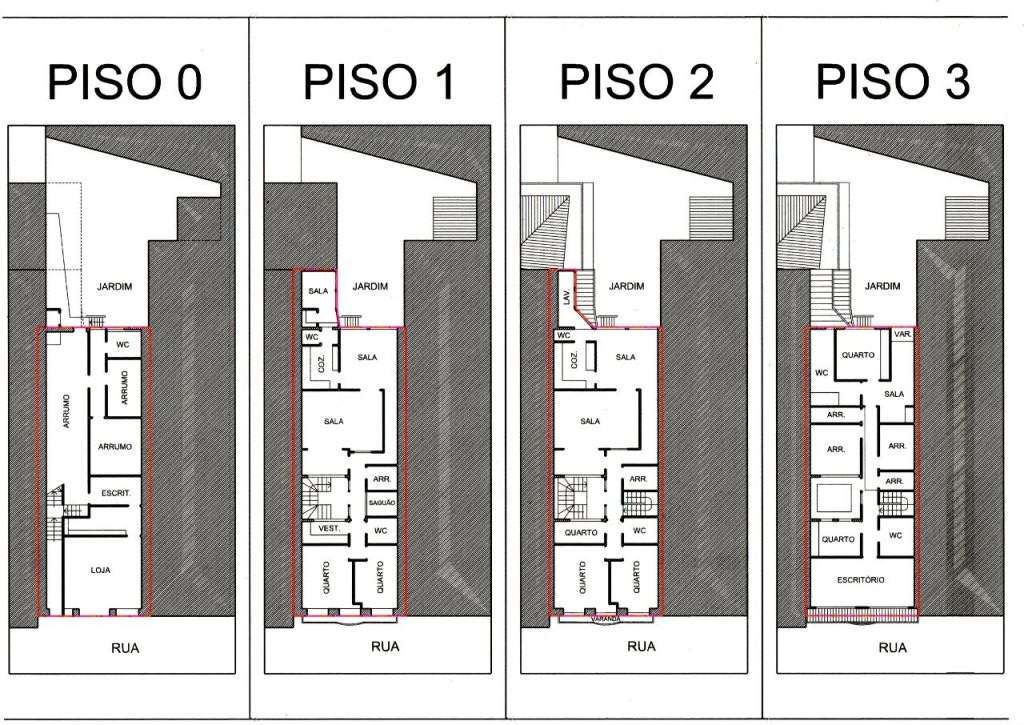 Prédio no Centro Histórico - 3 T2+1 + Loja - Grande imagem: 3/3