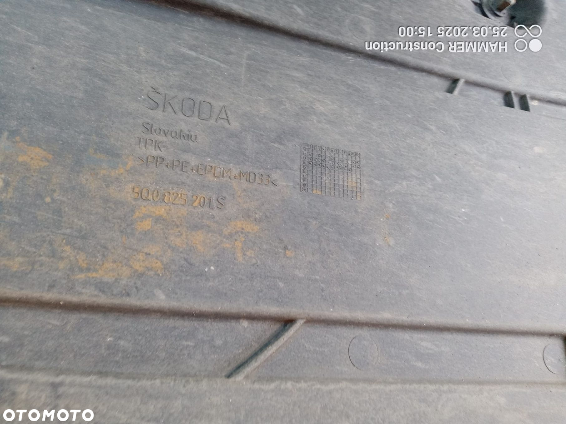 OSŁONA PODWOZIA OCTAVIA III 5E5 1.6 TDI 5Q0825201S 5Q0825202S 5Q0825230H  SKODA 2012-2016 - 14