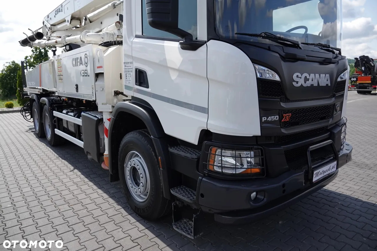 Scania P 450 XT  / 6x4 / POMPA DO BETONU CIFA K35l / 2019 ROK / STEROWANIE RADIOWE / SPROWADZONY - 6