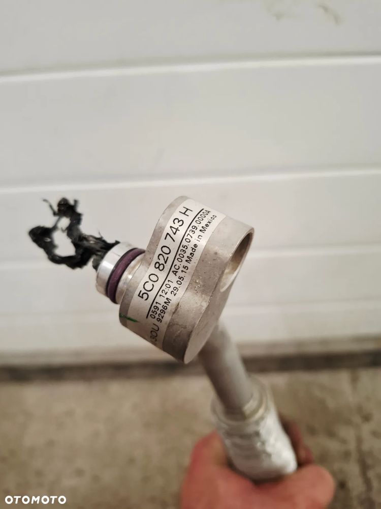 Przewód Wąż Klimatyzacji Klimy VW Jetta 5C0820743H - 6