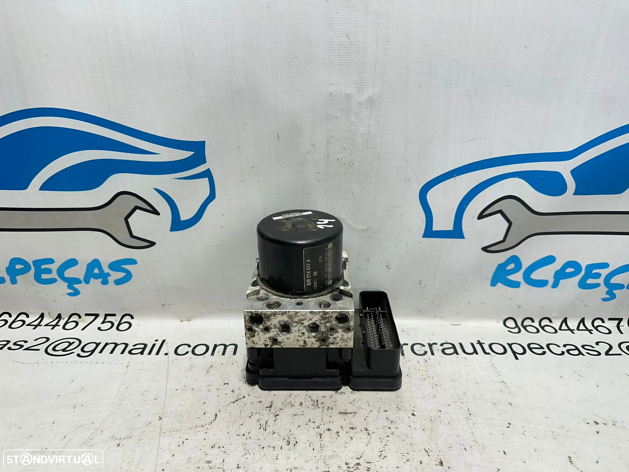 .Modulo ABS Bloco Hidraulico Travões Volkswagen VW Audi Seat Skoda 8J0 614 517 A / 10.0212-0214.4 - 4